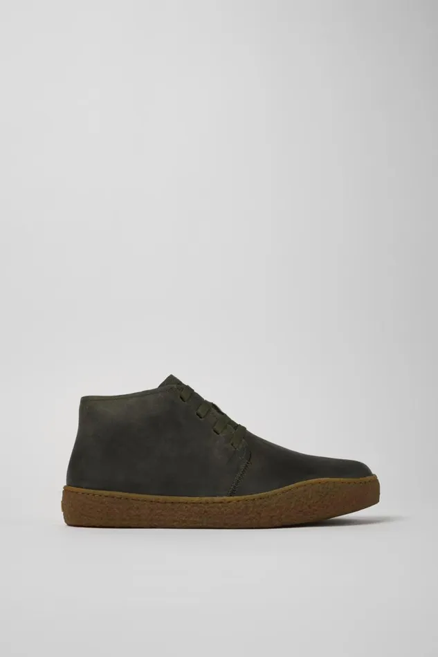 Men Camper Ankle Boots Peu Terreno Green Nubuck Desert Boot Men Camper Ankle Boots Peu Terreno Green Nubuck Desert Boot