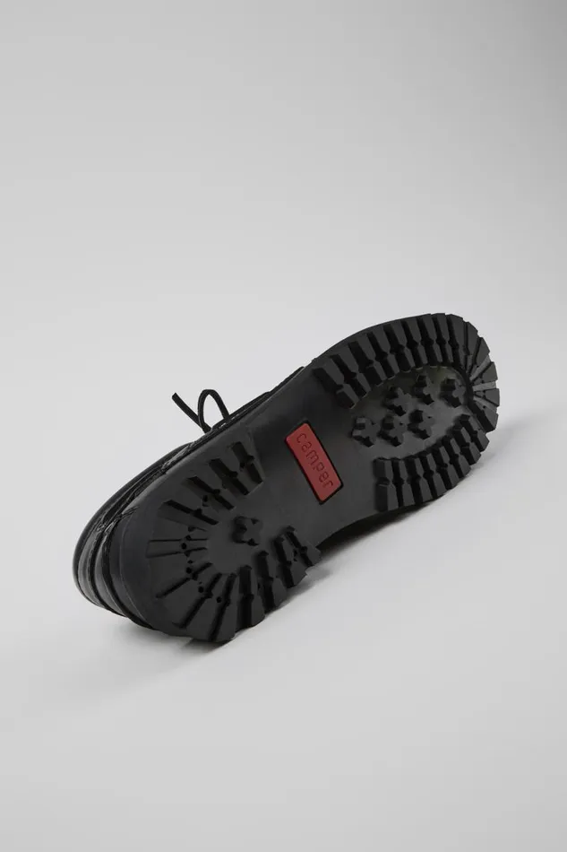 Men Camper Casual Shoes Nautico Black Boat Shoe