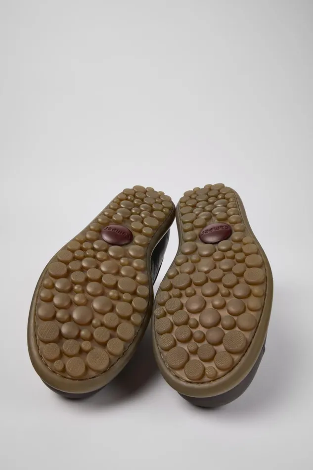 Men Camper Casual Shoes Pelotas Brown Leather Shoes Men Camper Casual Shoes Pelotas Brown Leather Shoes
