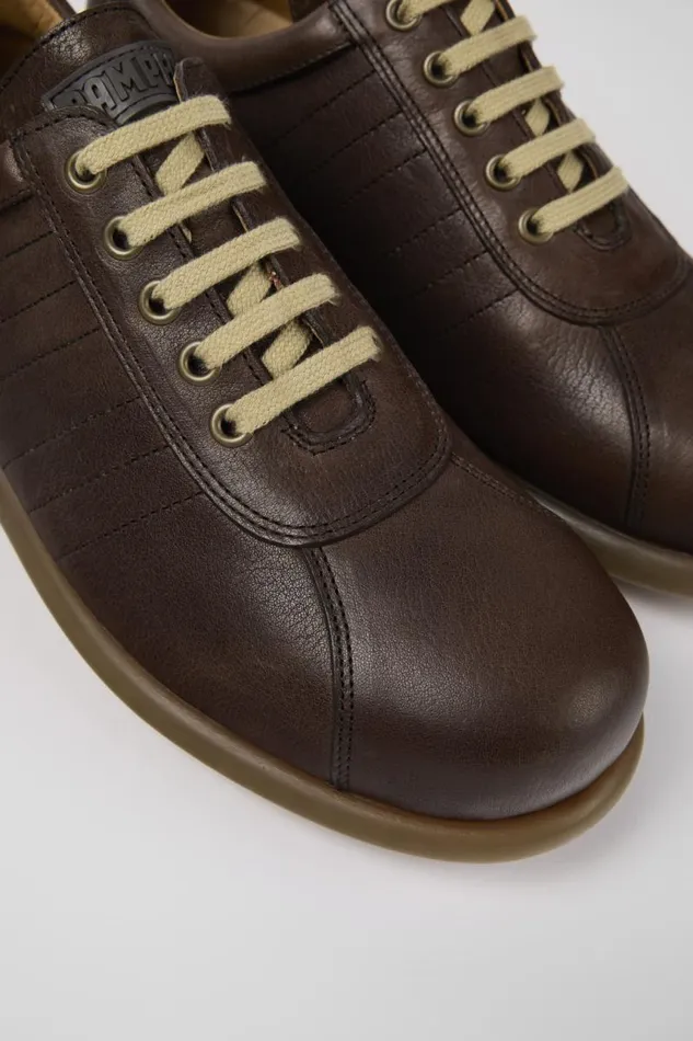 Men Camper Casual Shoes Pelotas Brown Leather Shoes Men Camper Casual Shoes Pelotas Brown Leather Shoes