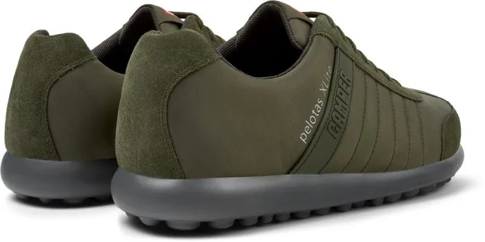 Men Camper Casual Shoes Pelotas XLite Green Textile And Nubuck Shoes