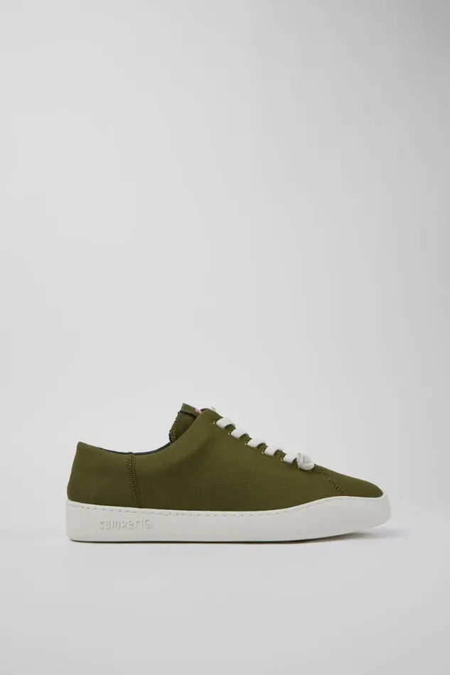Men Camper Casual Shoes Peu Touring Green Textile Sneaker Men Camper Casual Shoes Peu Touring Green Textile Sneaker