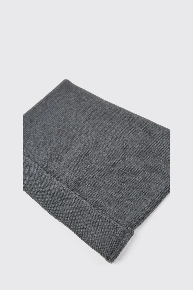 Men Camper Knit Knit Hat Gray Melange Knit Hat One Size Men Camper Knit Knit Hat Gray Melange Knit Hat One Size