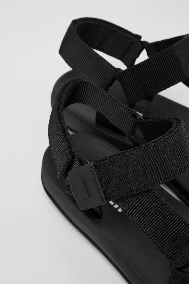 Men Camper Non Leather Shoes Match Mens Black Sandal