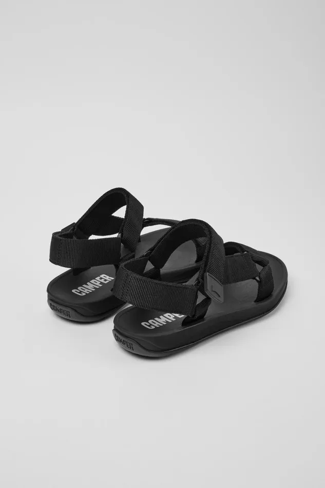 Men Camper Non Leather Shoes Match Mens Black Sandal