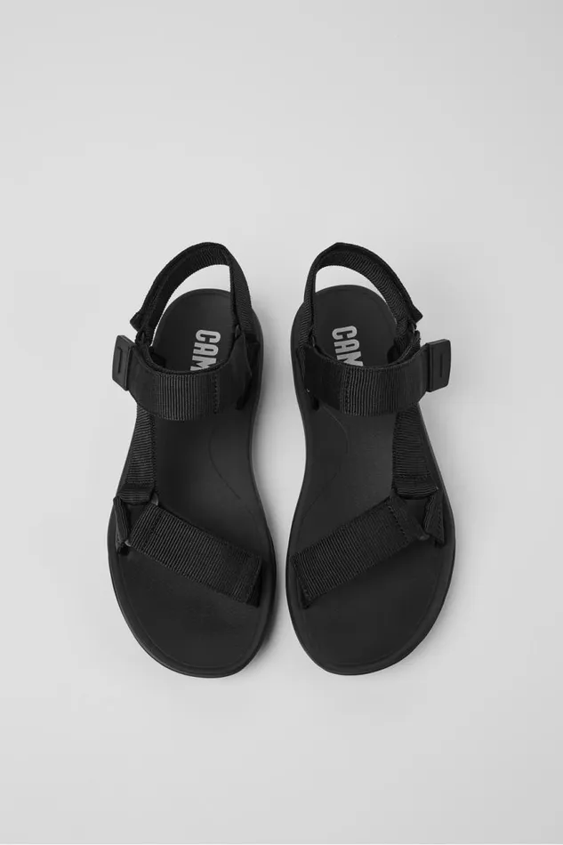 Men Camper Non Leather Shoes Match Mens Black Sandal