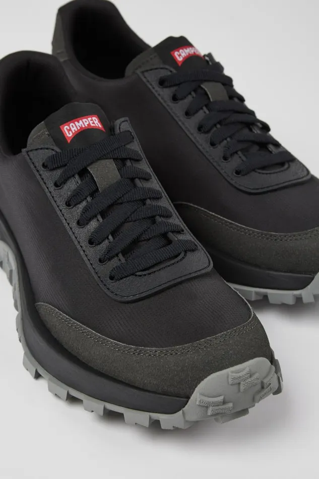 Men Camper Sneakers Drift Trail Black Textile And Nubuck Sneakers