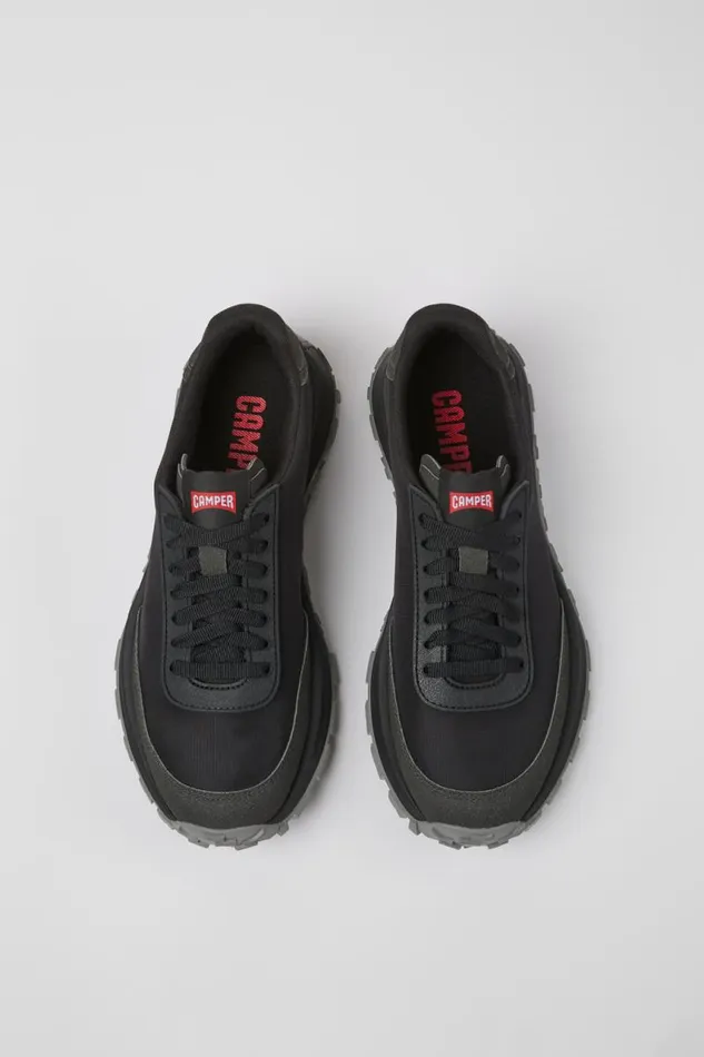 Men Camper Sneakers Drift Trail Black Textile And Nubuck Sneakers