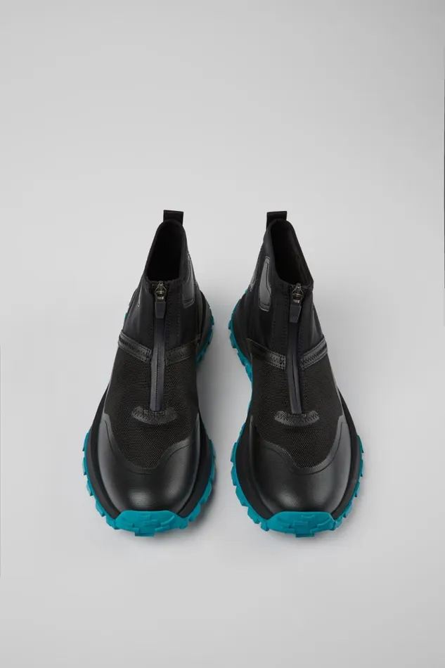 Men Camper Sneakers Drift Trail VIBRAM Black Recycled PET Ankle Boots