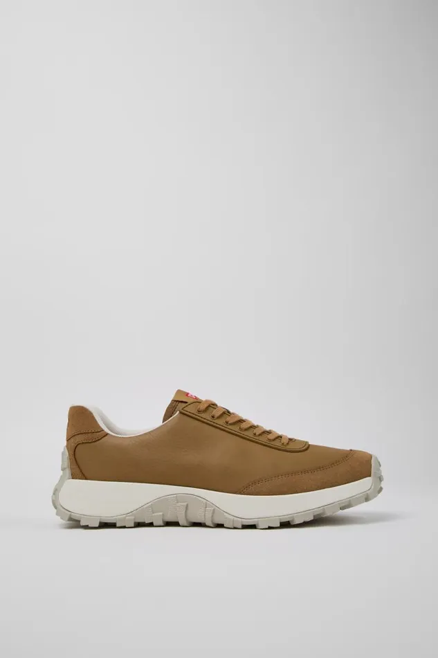 Men Camper Sneakers Drift Trail VIBRAM Brown Leather And Nubuck Sneakers
