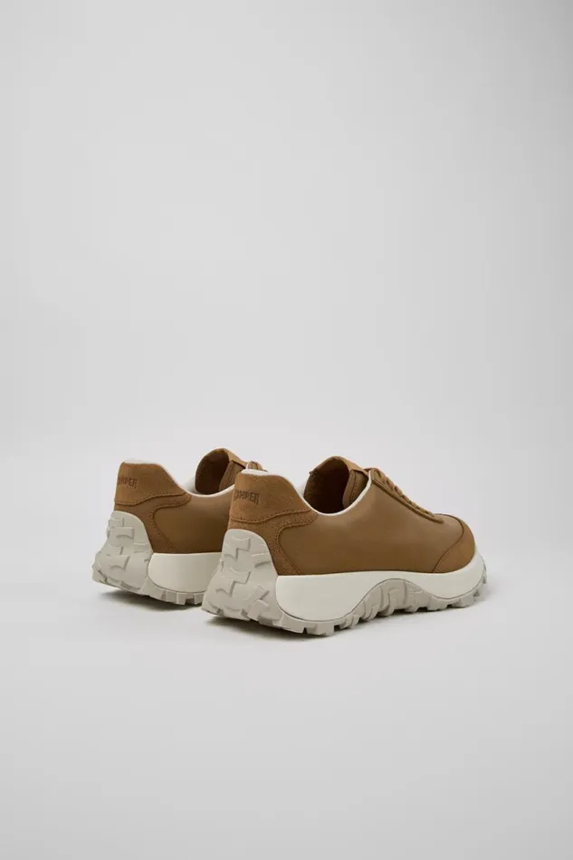 Men Camper Sneakers Drift Trail VIBRAM Brown Leather And Nubuck Sneakers