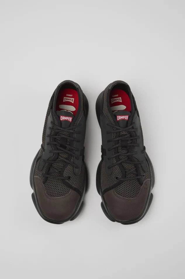 Men Camper Sneakers Karst Gray Textile Sneaker