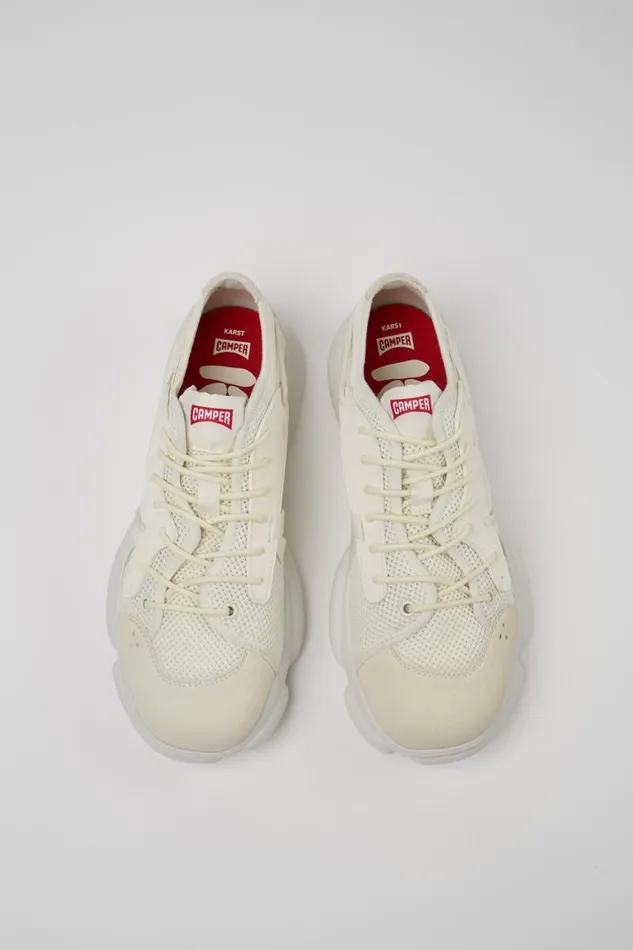 Men Camper Sneakers Karst Sorona White Textile Sneaker Men Camper Sneakers Karst Sorona White Textile Sneaker