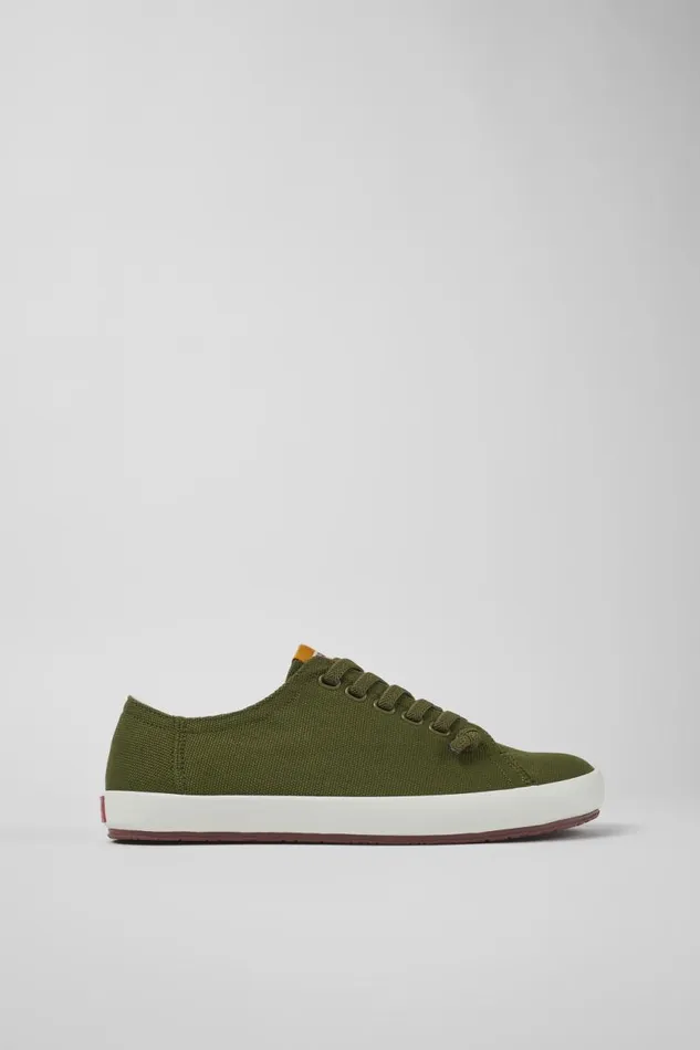 Men Camper Sneakers Peu Rambla Green Textile Sneaker