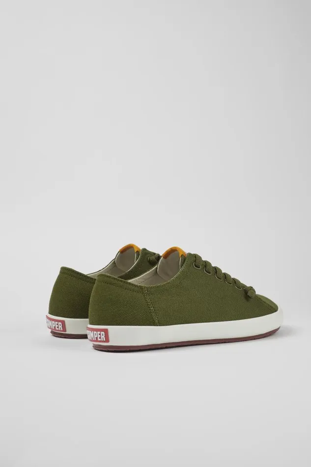 Men Camper Sneakers Peu Rambla Green Textile Sneaker