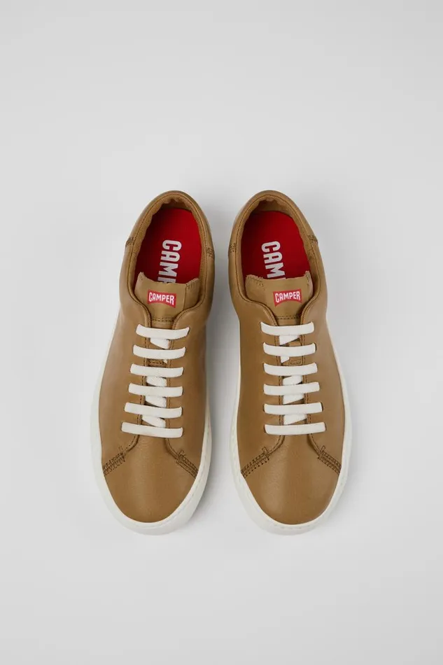 Men Camper Sneakers Peu Touring Brown Leather Sneaker Men Camper Sneakers Peu Touring Brown Leather Sneaker