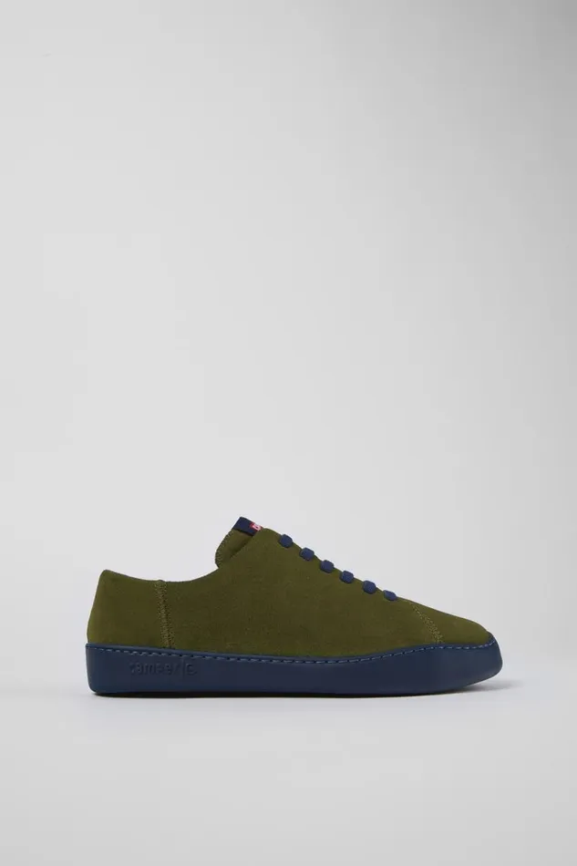 Men Camper Sneakers Peu Touring Green Nubuck Sneaker