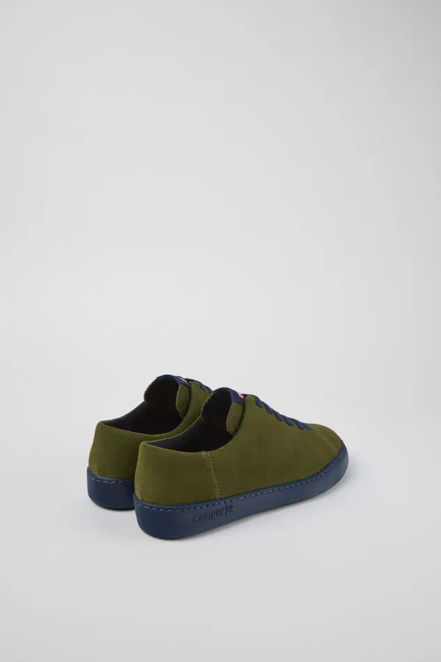 Men Camper Sneakers Peu Touring Green Nubuck Sneaker