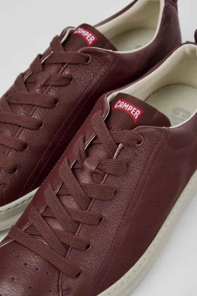 Men Camper Sneakers Runner Burgundy Leather Sneakers