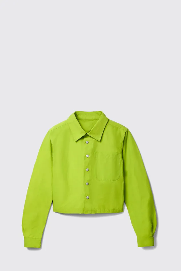 Men Camper Tops Tech Shirt Green CottonNylon Shirt Men Camper Tops Tech Shirt Green CottonNylon Shirt