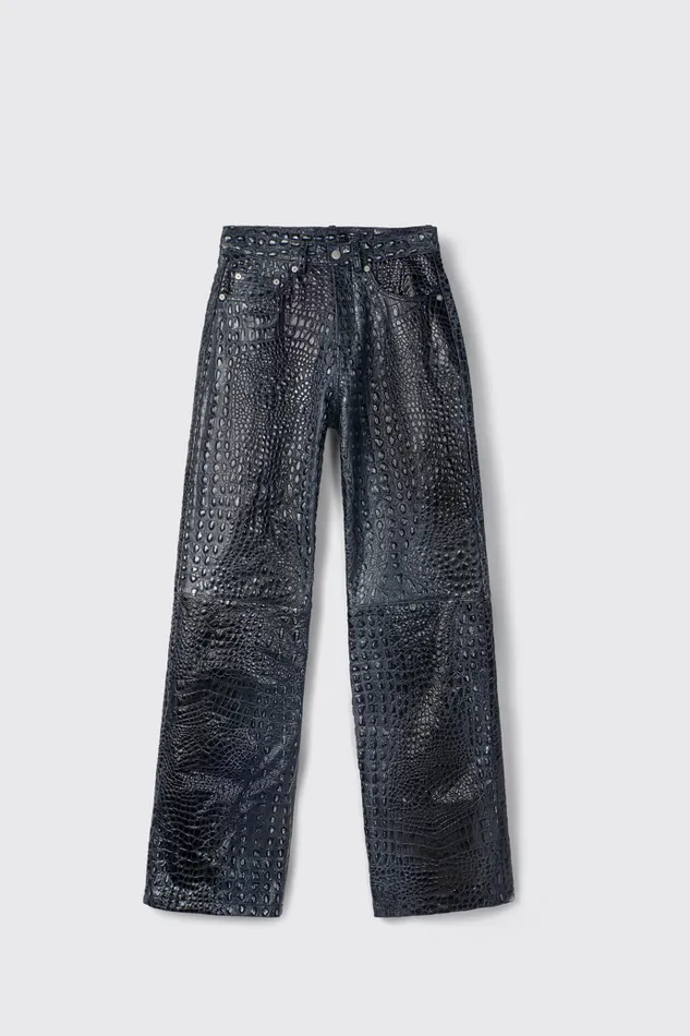 Men Camper TrousersandShorts Leather Pants Dark Gray Leather Trousers Men Camper TrousersandShorts Leather Pants Dark Gray Leather Trousers