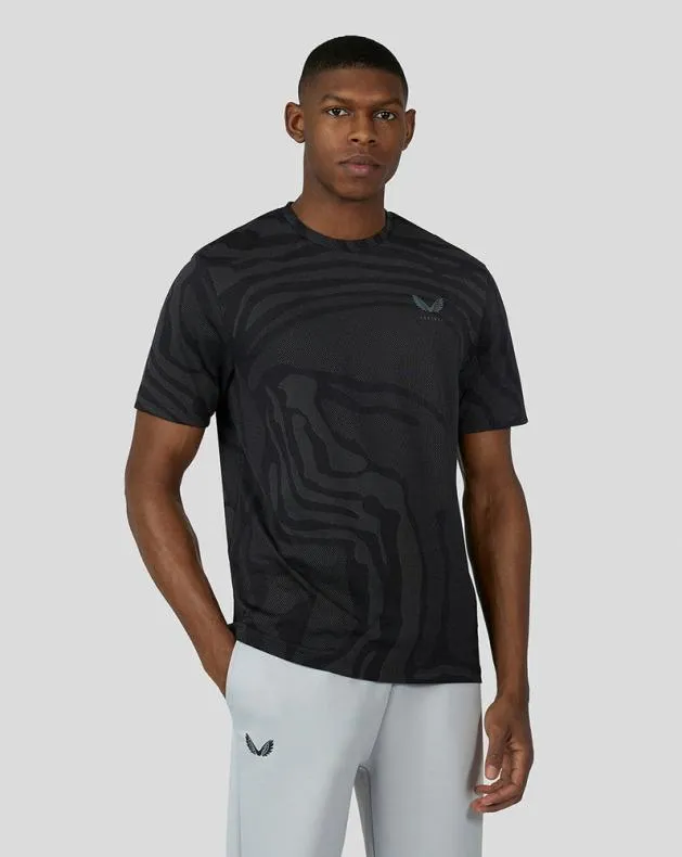 Men Castore Tops Black Core Classic Tech Tee