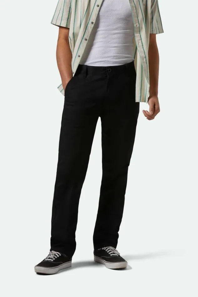 Men Choice Chino Regular Pant Black Brixton Pants