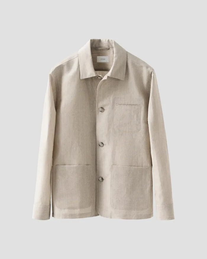 Men Chore Jacket Brown Eton Overshirts