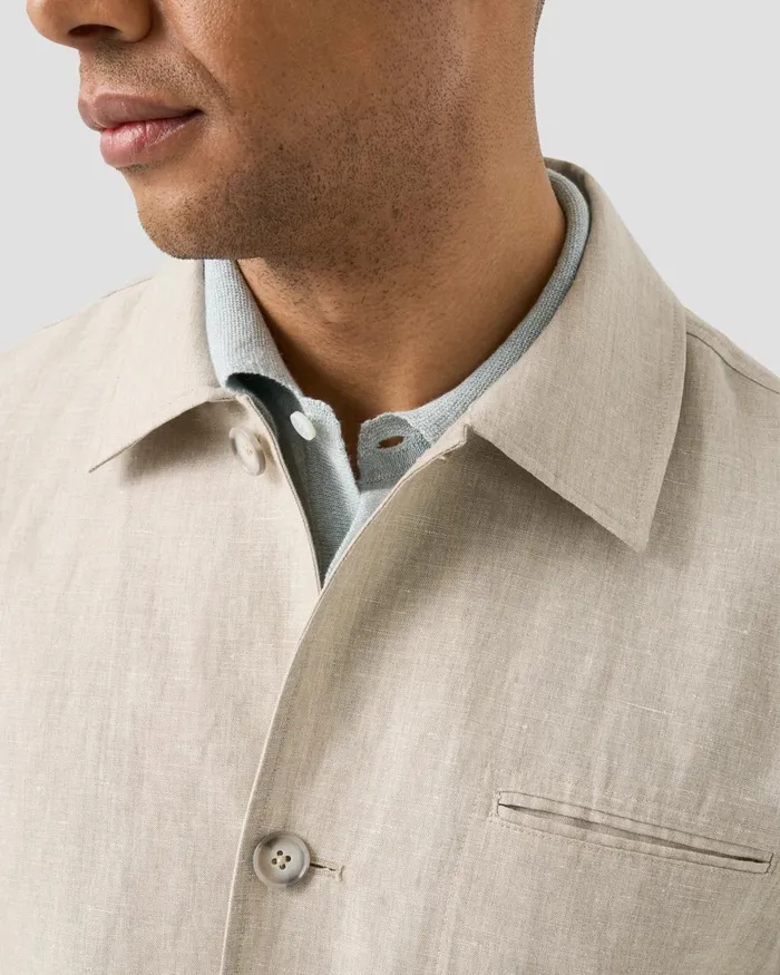 Men Chore Jacket Brown Eton Overshirts