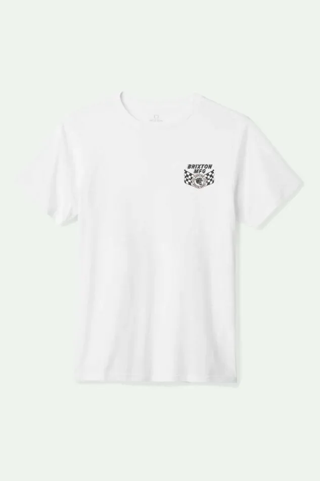 Men Dunbar SS Standard TShirt White Brixton TShirts