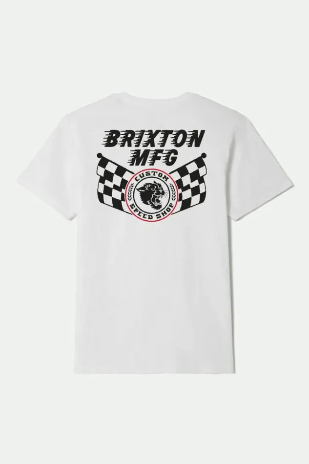 Men Dunbar SS Standard TShirt White Brixton TShirts