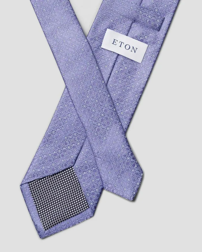 Men Flower Silk Tie Purple Eton Ties Men Flower Silk Tie Purple Eton Ties