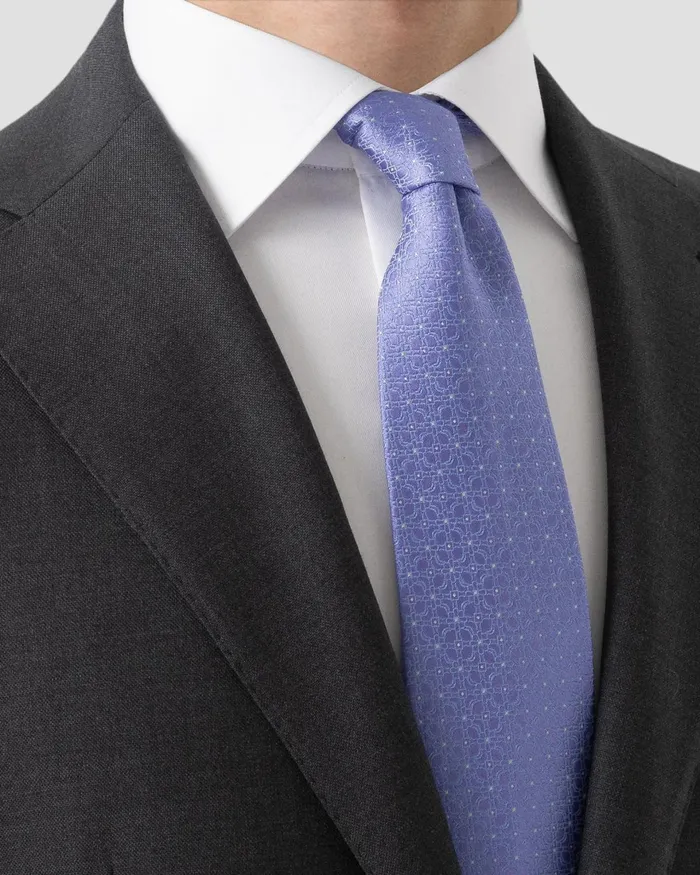 Men Flower Silk Tie Purple Eton Ties Men Flower Silk Tie Purple Eton Ties