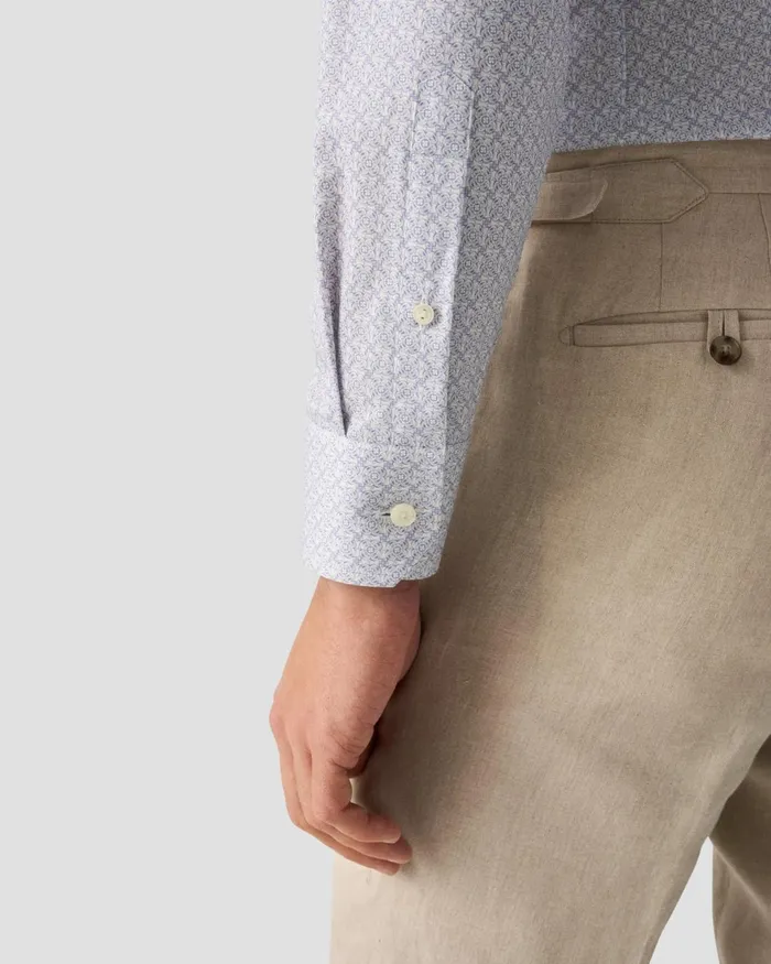 Men Geometric Signature Twill Shirt Pink Eton Dress Shirts Men Geometric Signature Twill Shirt Pink Eton Dress Shirts