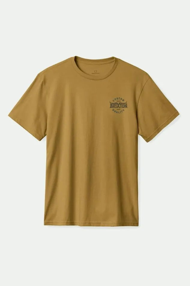 Men Gibson SS Standard TShirt Dijon Worn Wash Brixton TShirts