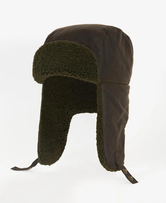 Men Hats Barbour Morar Wax Trapper Olive