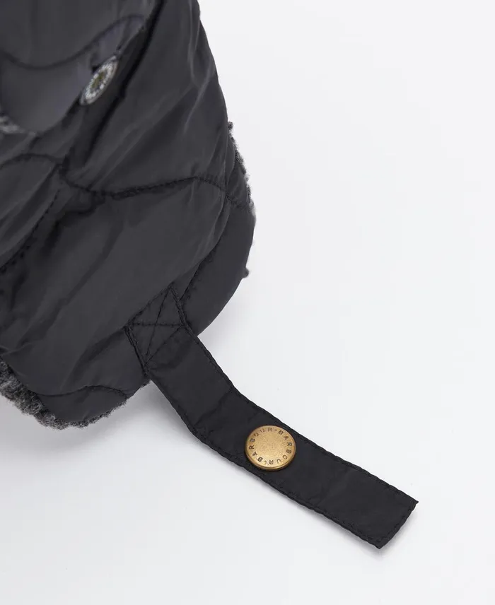 Men Hats Barbour Sandbay Quilted Trapper Black