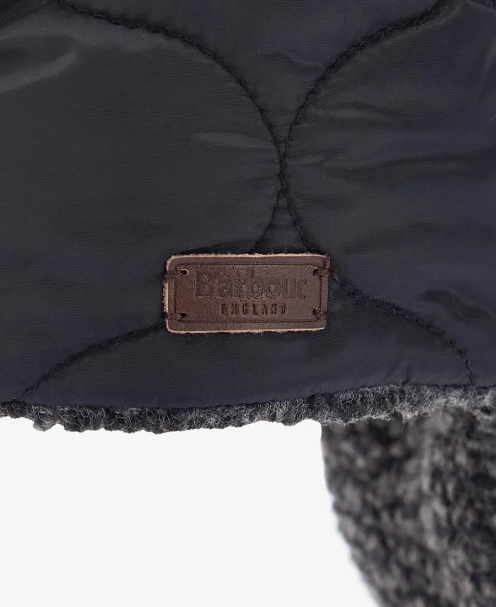 Men Hats Barbour Sandbay Quilted Trapper Black
