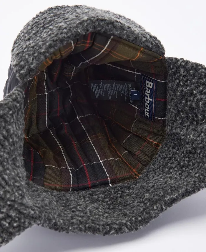 Men Hats Barbour Sandbay Quilted Trapper Black