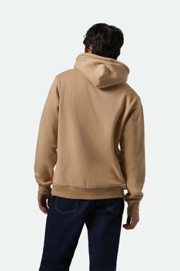 Men Keller Hoodie Sand Brixton Sweatshirts and Hoodies