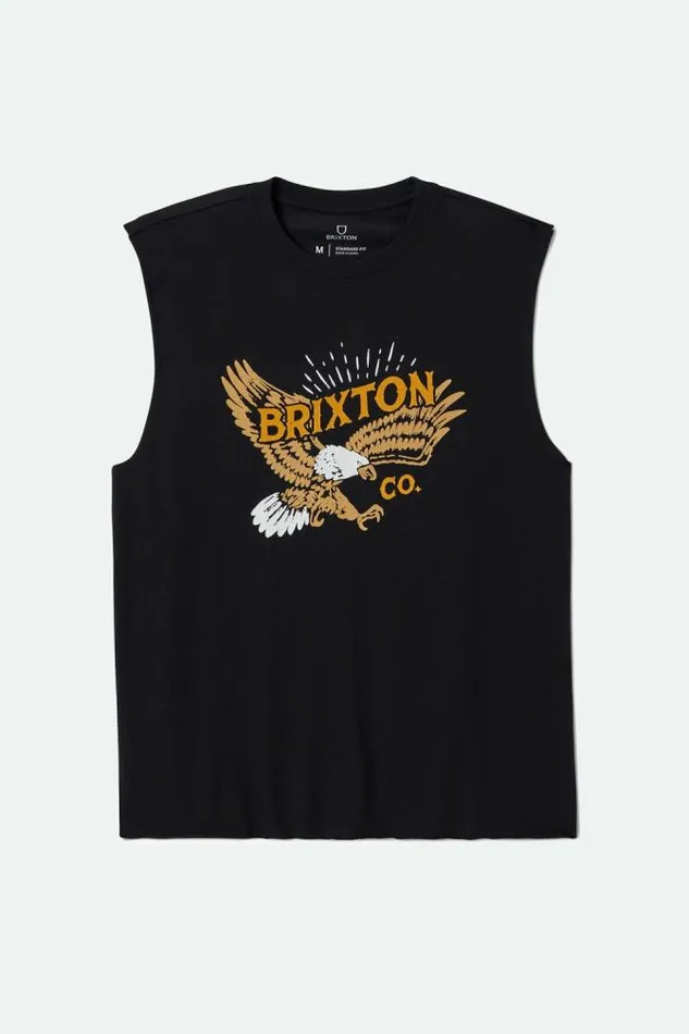 Men Keller Muscle Tank Top Black Brixton TShirts