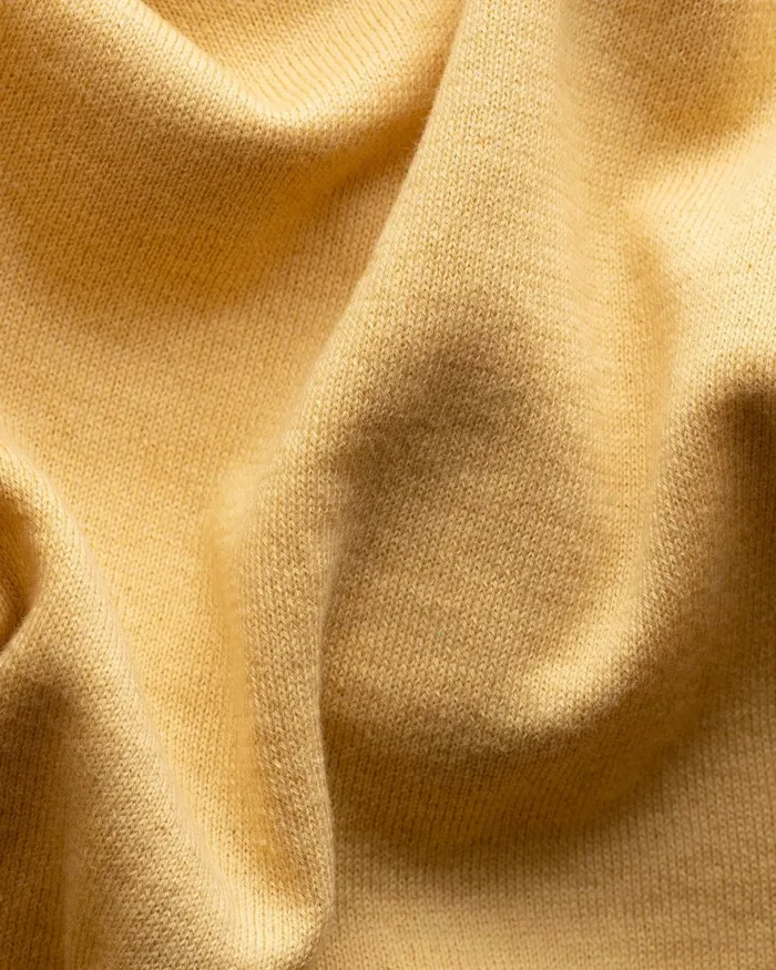 Men Knit Polo Shirt Yellow Eton Knitwear Men Knit Polo Shirt Yellow Eton Knitwear