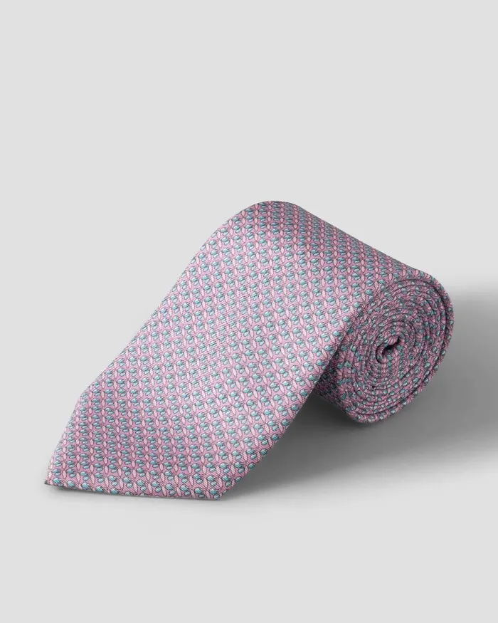 Men Motif Tie Pink Eton Ties