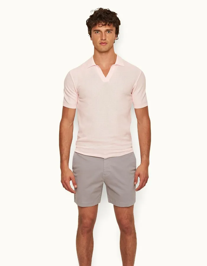 Men Orlebar Brown Day Shorts Bulldog StretchCotton Powdered Slate