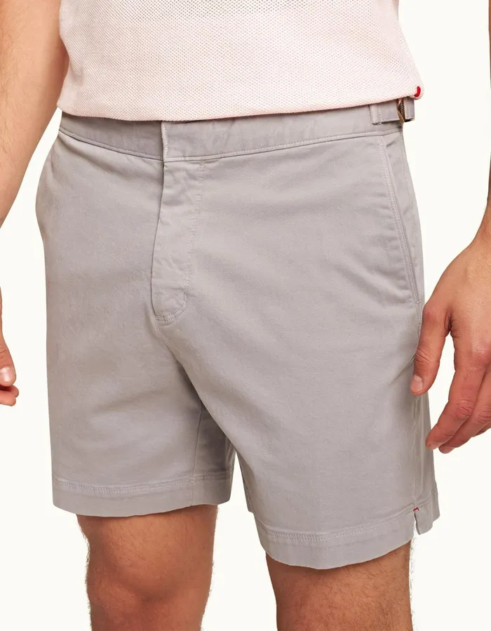 Men Orlebar Brown Day Shorts Bulldog StretchCotton Powdered Slate