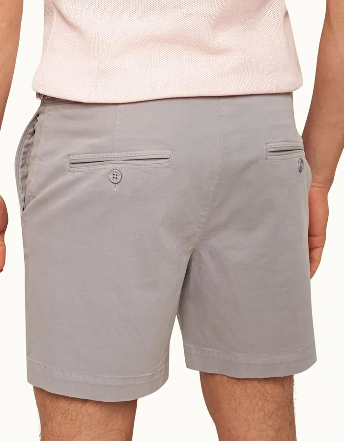 Men Orlebar Brown Day Shorts Bulldog StretchCotton Powdered Slate