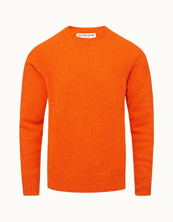 Men Orlebar Brown Knitwear Lorca Alpaca Merino Tiger Lily