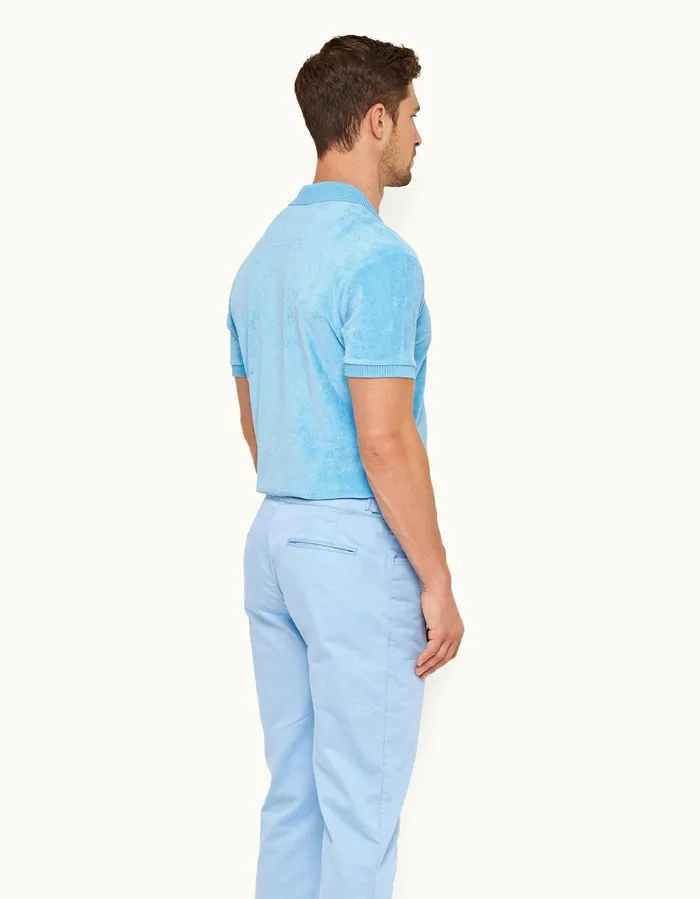 Men Orlebar Brown Polo Shirts Dr No Towelling Polo Riviera