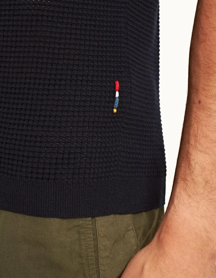 Men Orlebar Brown Polo Shirts Roddy Night Iris