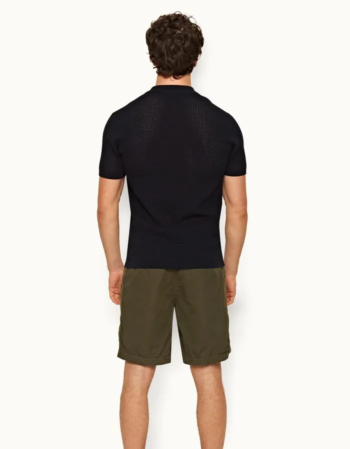 Men Orlebar Brown Polo Shirts Roddy Night Iris